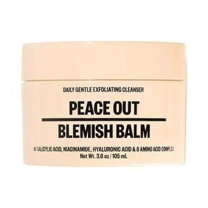 Peace Out Blemish Balm Cleanser Daily Exfoliating Cleansing Balm 3.6oz NIB